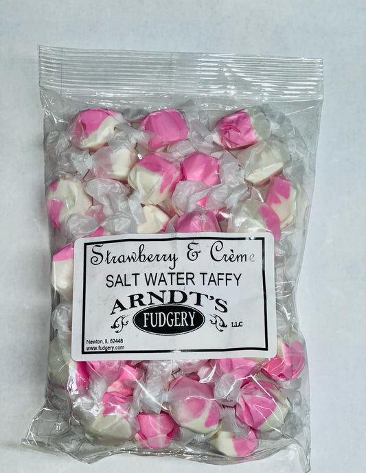 Arndt's Fudgery Strawberry & Creme Salt Water Taffy