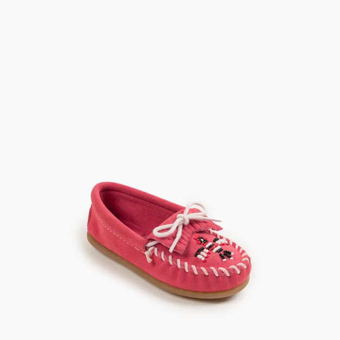 Minnetonka Kids' Hot Pink Thunderbird Moc