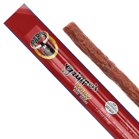 Pap's Genuine Beef Jerky Grippo's BAR-B-Q Beef Sticks