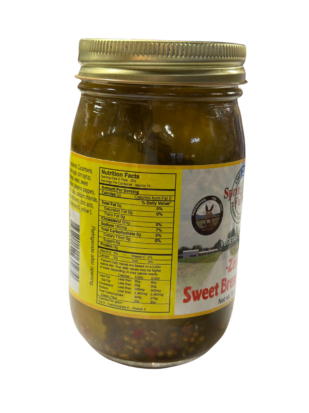 Spring Valley Farms Zesty Sweet Bread & Butter Pickles – The Olde ...