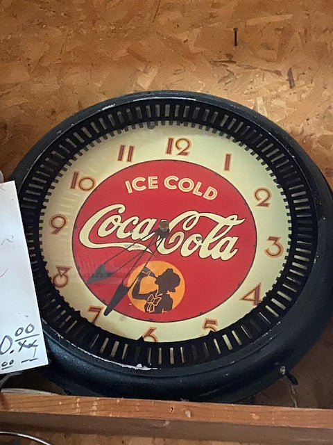 Neon Spinner Coca Cola Clock Authentic Dated 1938